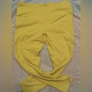 Oasis pure Luxe Hw crossover 7/8 legging in yellow